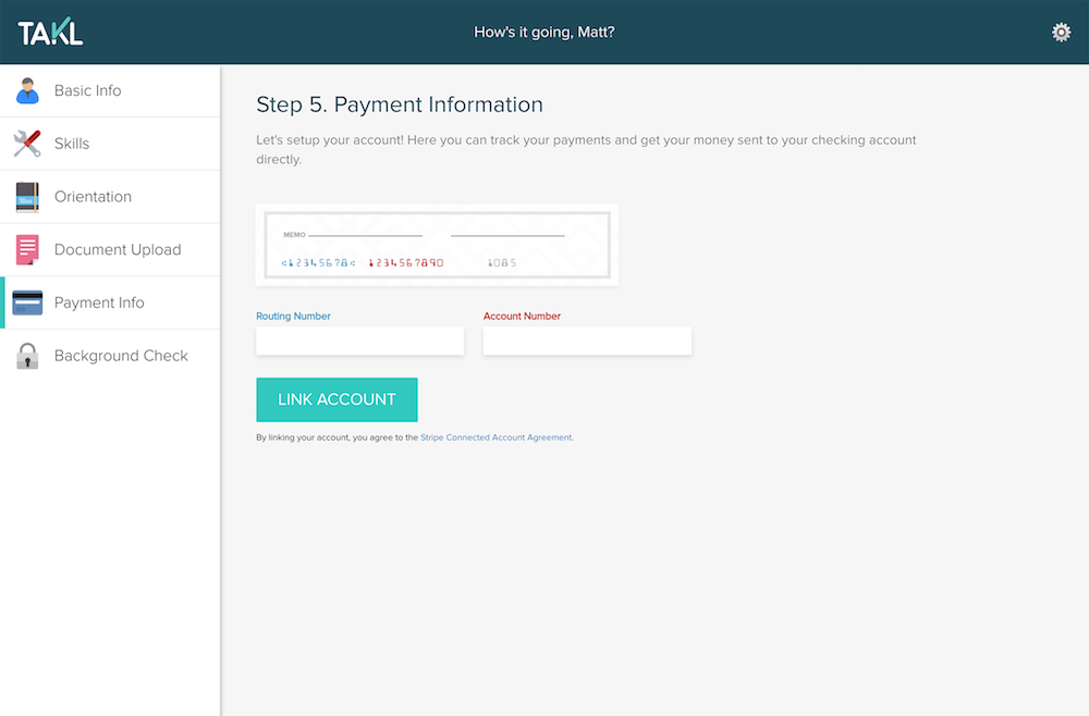 Takl Provider Background Check